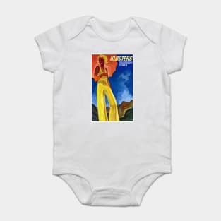 Vintage Travel Poster Switzerland Graubünden Baby Bodysuit